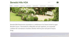 Desktop Screenshot of benedicthillshoa.com