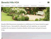 Tablet Screenshot of benedicthillshoa.com